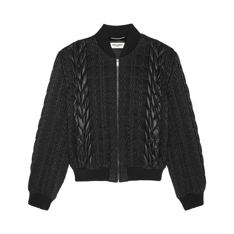 Saint Laurent Teddy Oversized Jacket "Noir/Brilliant"