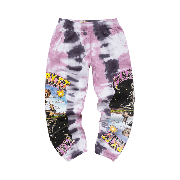 Market Namaste Bear Day And Night Sweatpants "Lavender Lizard Tie-Dye"