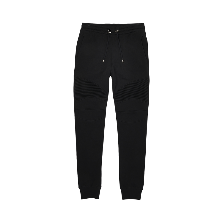 Balmain Curly Sweatpants "Noir/Jaune Fluo"