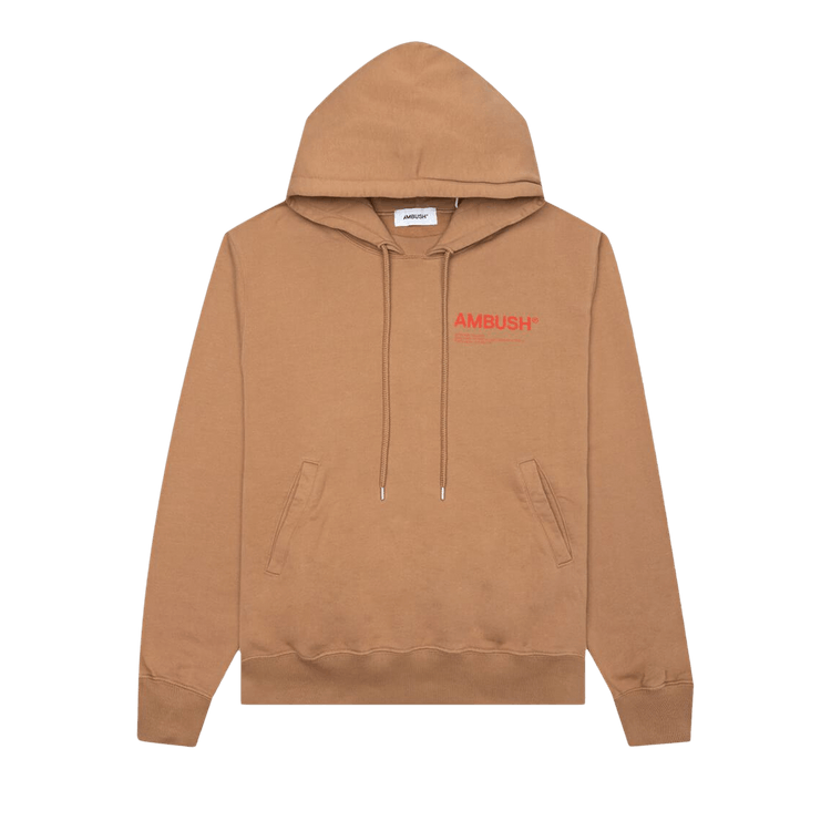 Ambush Fleece Workshop Hoodie "Natural/Valiant Poppy"