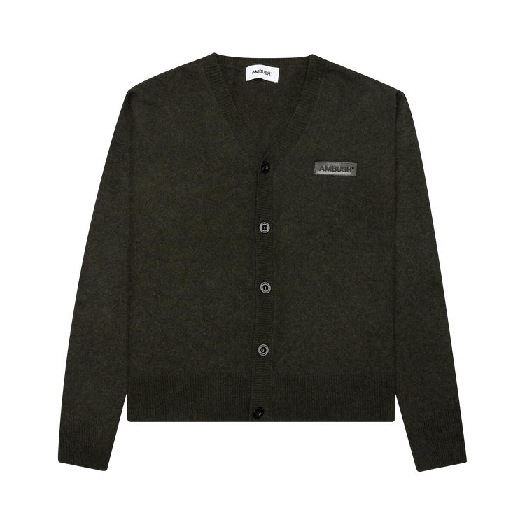 Ambush Logo Cardigan "Olivine"