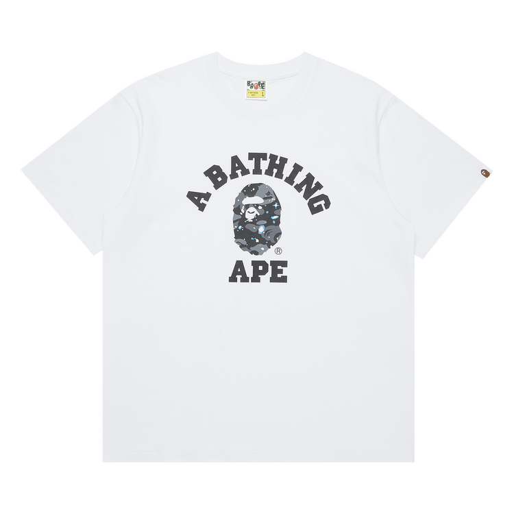 BAPE Space Camo College Tee "White"