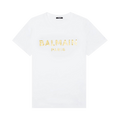Balmain Gold Foil T-Shirt "White"