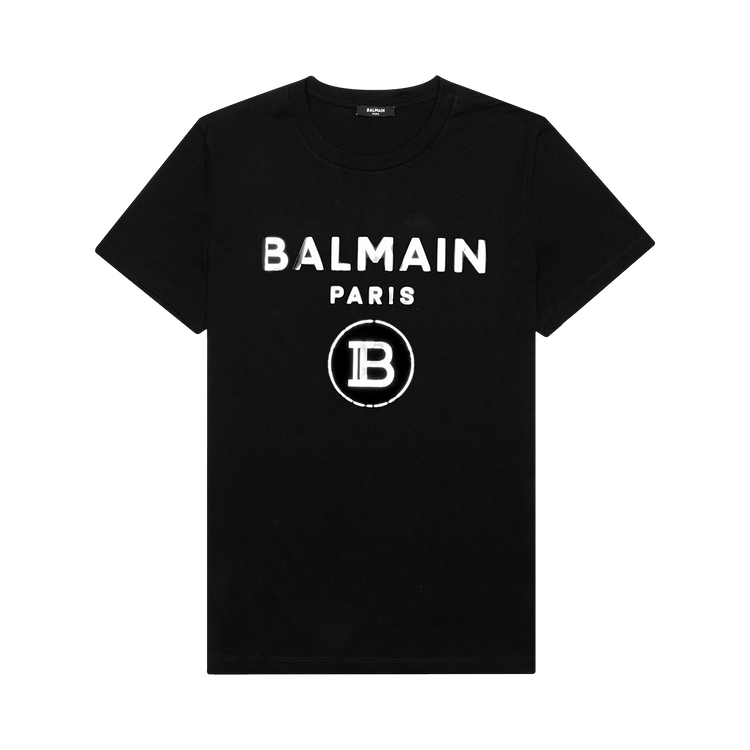 Balmain Silver Foil T-Shirt "Black"