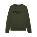 Balmain Printed Sweatshirt "Kaki Fonce"