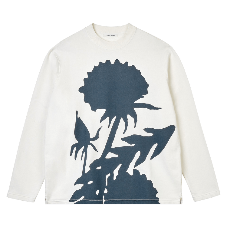 Craig Green Flower Sweatshirt "White/Navy Dandelion"
