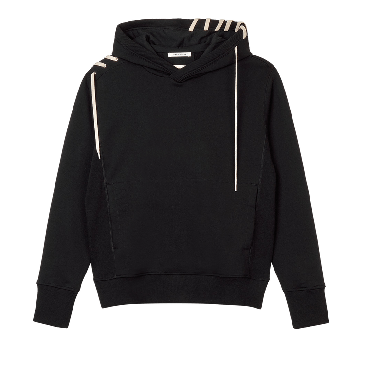 Craig Green Laced Hoodie "Black/Cream"