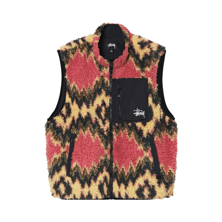 Stussy Fillmore Sherpa Vest "Mustard"