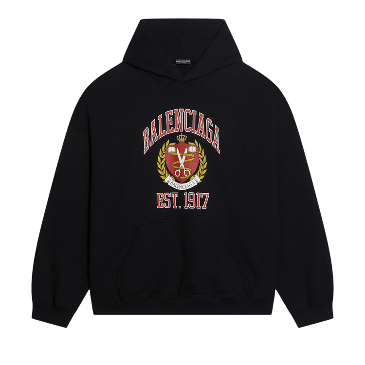 Balenciaga Wide Fit Hoodie "Black/Red"