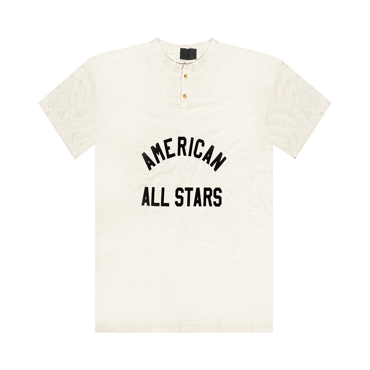 Fear of God All Star Henley Tee "Cream Heather"