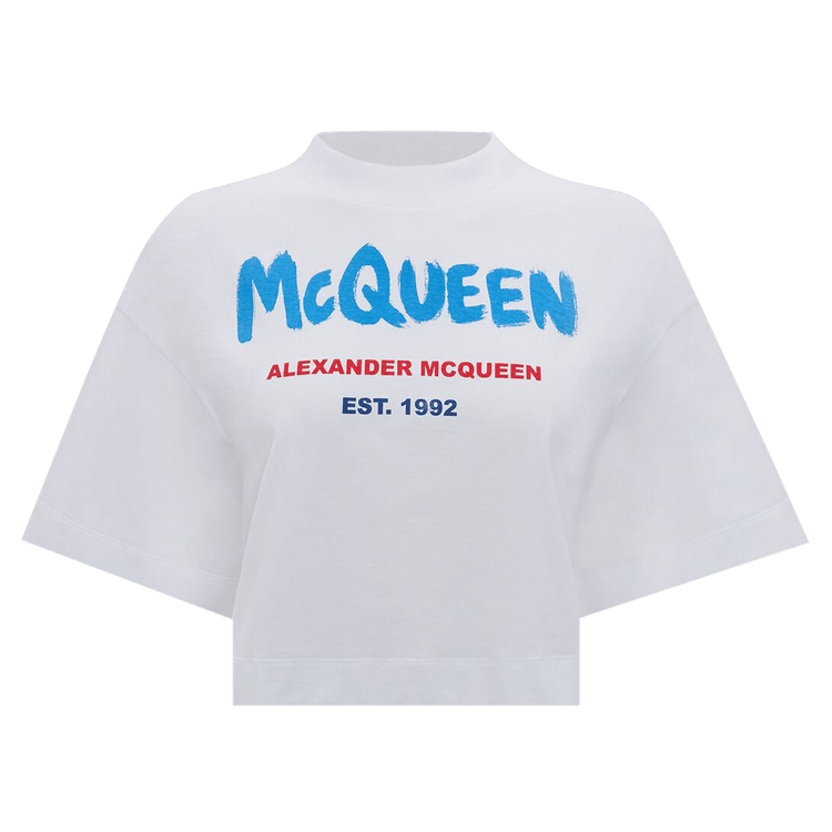 Alexander McQueen Graffiti T-Shirt "White/Multicolor"