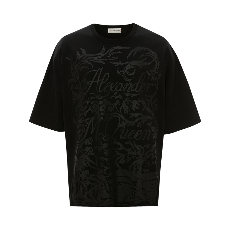 Alexander McQueen Skeleton Print T-Shirt "Black"