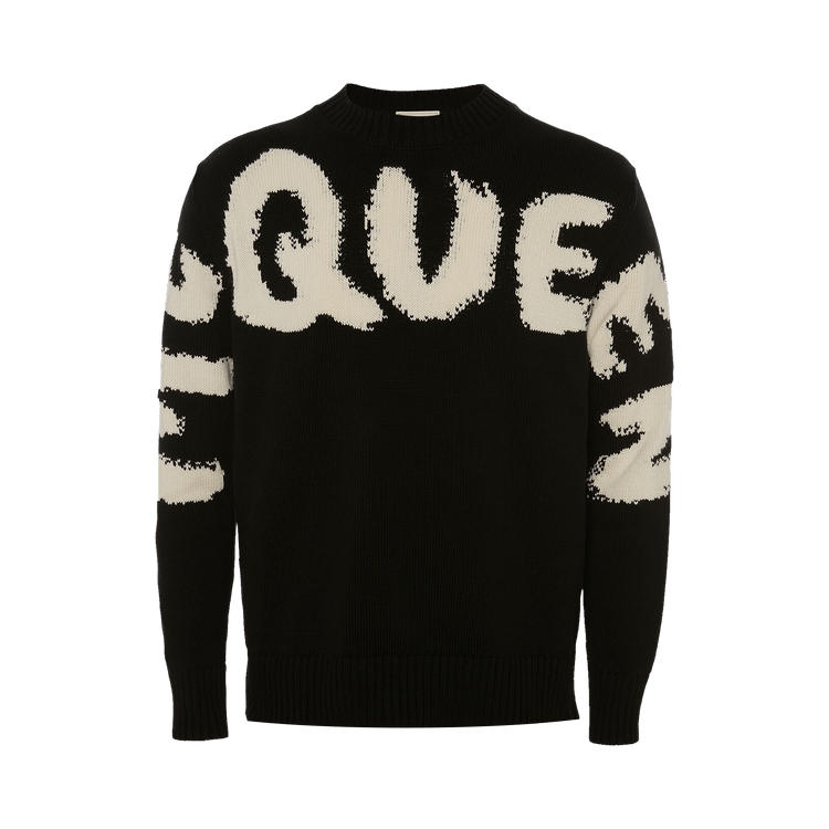 Alexander McQueen Graffiti Over Jumper "Black/Ivory"