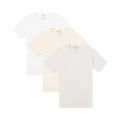 Maison Margiela 3 Pack T-Shirt "White/Ivory/Oatmail"