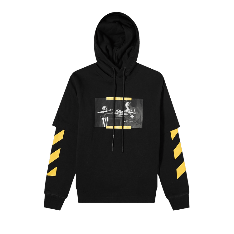 Off-White Caravaggio Painting Double Sleeve Hoodie "Black/Multicolor"