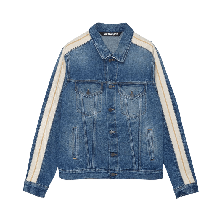 Palm Angels Track Denim Jacket "Light Blue"