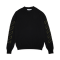 Off-White Arrow Diag Outline Knit Crewneck "Black/Green"