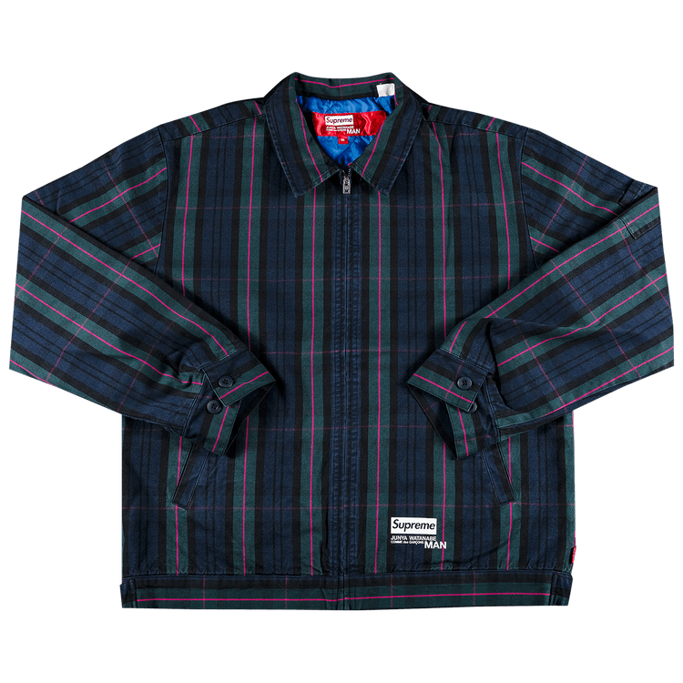 Supreme x Junya Watanabe x Comme des Garçons MAN Printed Work Jacket "Navy Plaid"