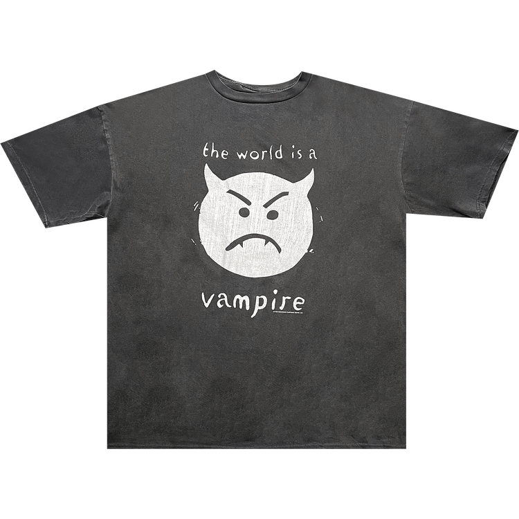 Vintage Smashing Pumpkins The World Is A Vampire Tee "Faded Black"