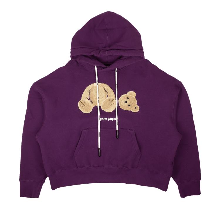 Palm Angels Bear Hoodie "Purple/Brown"