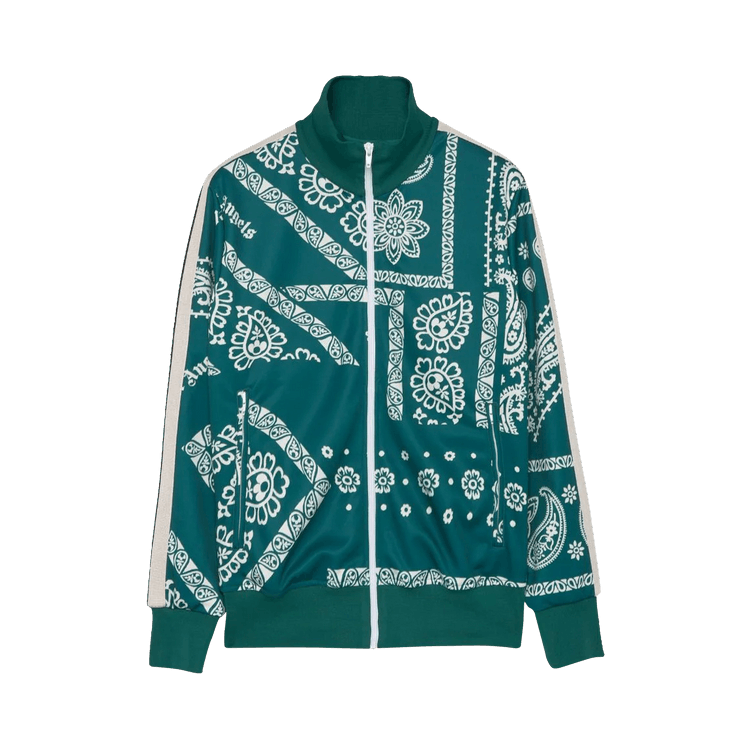 Palm Angels Bandana Track Jacket "Green/White"