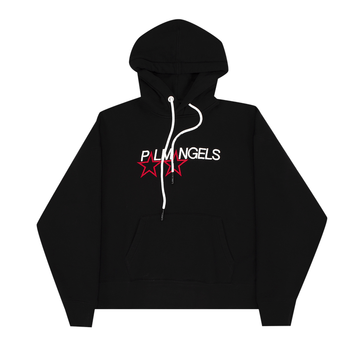 Palm Angels Racing Star Hoodie "Black/White"