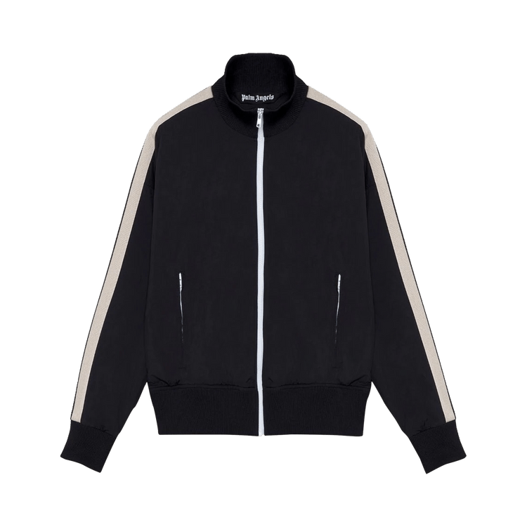 Palm Angels Curved Logo Track Jacket "Black/White"