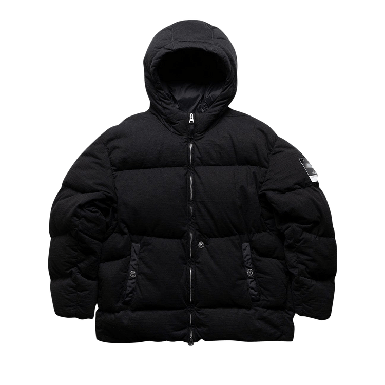 Stone Island Shadow Project High Density R-Nylon Jersey Real Down Jacket "Black"