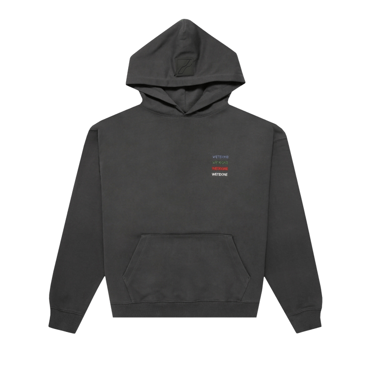 We11done Logo Patched Hoodie Charcoal "Charcoal"