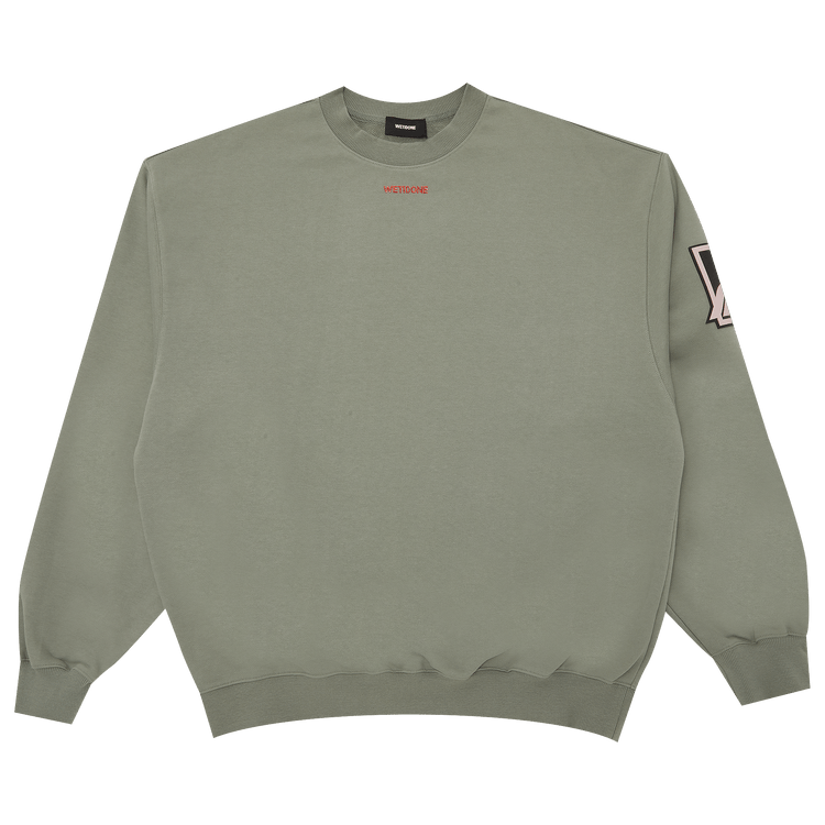 We11done Big Logo Arm Sweatshirt "Khaki"