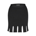 Bottega Veneta Ribbed Wool Skirt "Black"