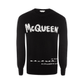 Alexander McQueen Graffiti Jumper "Black/White"