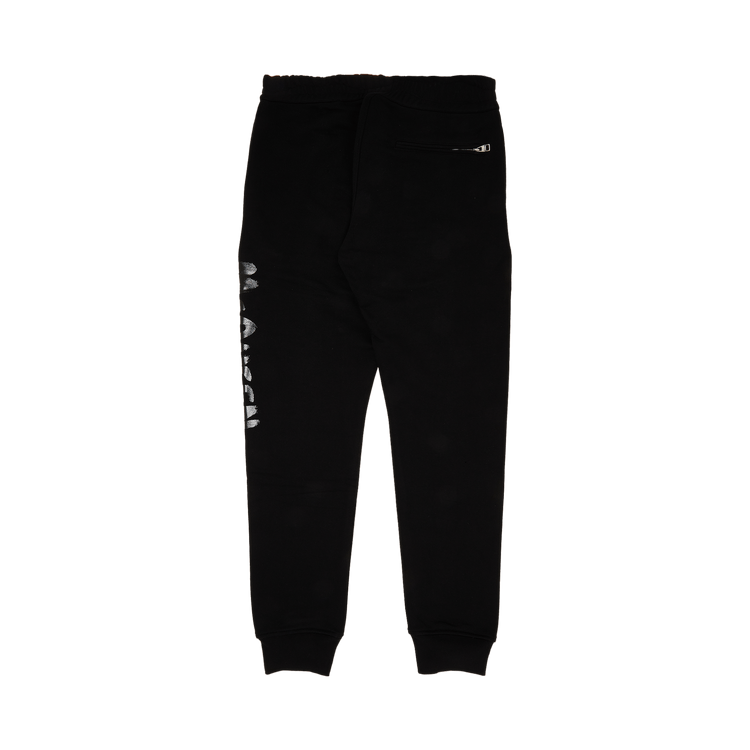 Alexander McQueen Graffiti Joggers "Black/Black"
