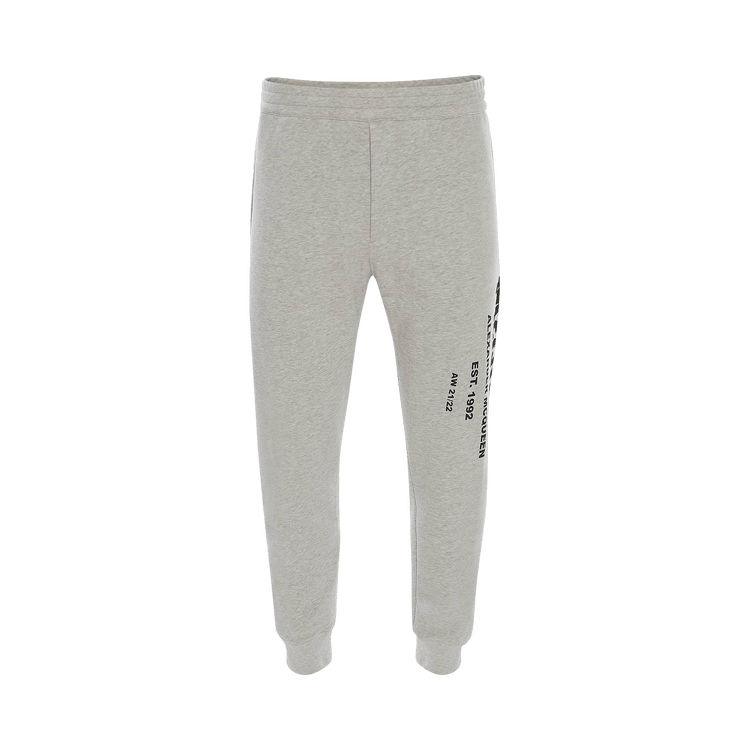 Alexander McQueen Graffiti Joggers "Pale Grey/Black"