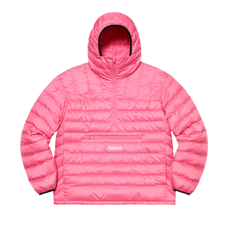 Supreme Micro Down Half Zip Hooded Pullover "Pink"