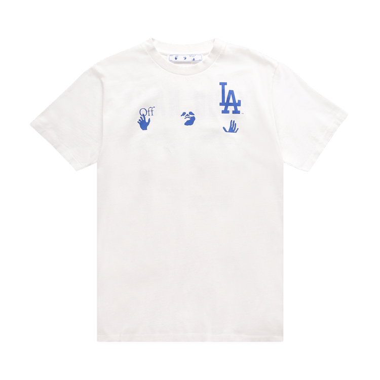 Off-White x MLB Los Angeles Dodgers Tee "Cream/Blue"