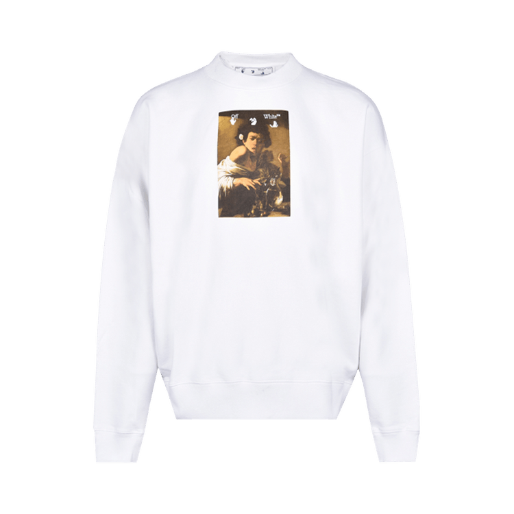 Off-White Caravaggio Boy Skate Crewneck "White/Multi"