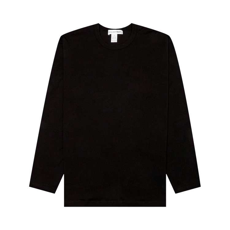 Comme des Garçons SHIRT Small Back Logo L/S Tee "Black"