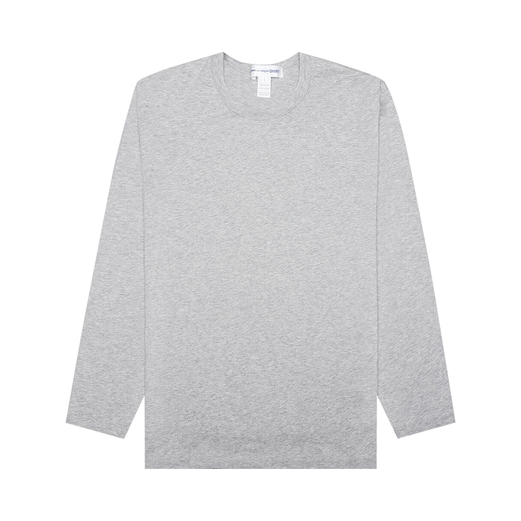 Comme des Garçons SHIRT Small Back Logo L/S Tee "Grey"