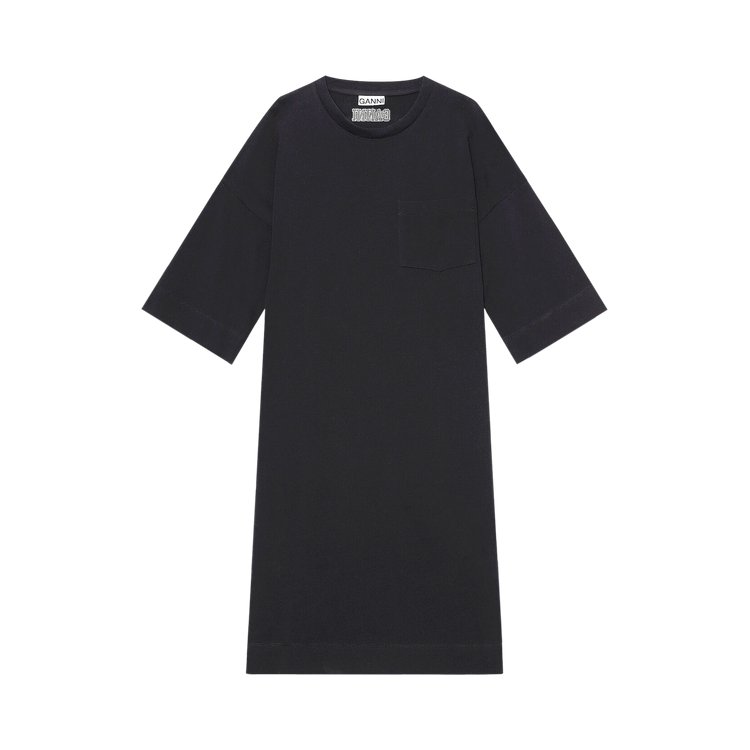 GANNI Relaxed T-Shirt Dress "Black"
