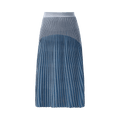 Balmain Ribbed Knit Skirt "Multicolor"