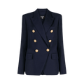 Balmain 6 Lion Button Wool Jacket "Navy"