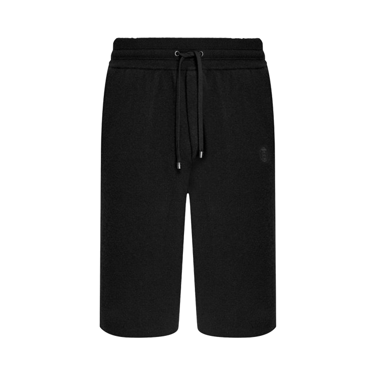 Burberry Monogram Motif Cashmere Drawcord Shorts "Black"