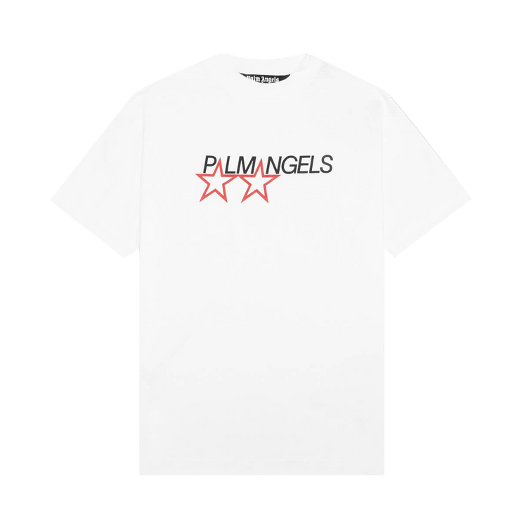 Palm Angels Racing Star Tee "White"