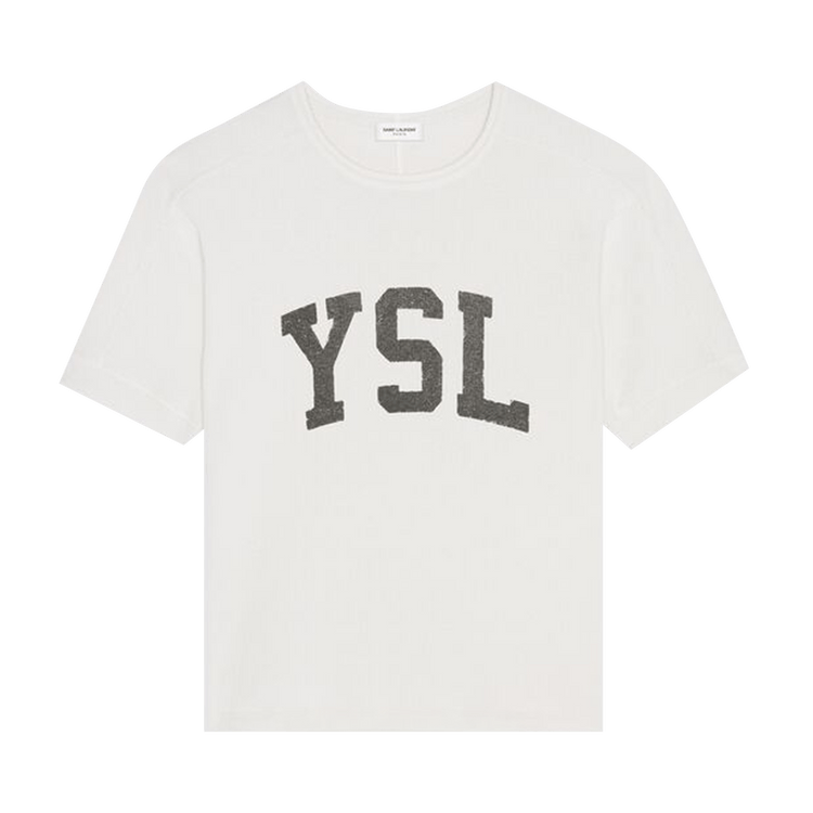 Saint Laurent Vintage T-Shirt "Dirty Ecru/Noir"