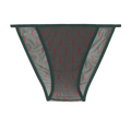 Saint Laurent Monogram Panties "Vert/Bordeaux"