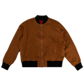 424 Slouchy Silk Bomber Jacket "Orange/Black"