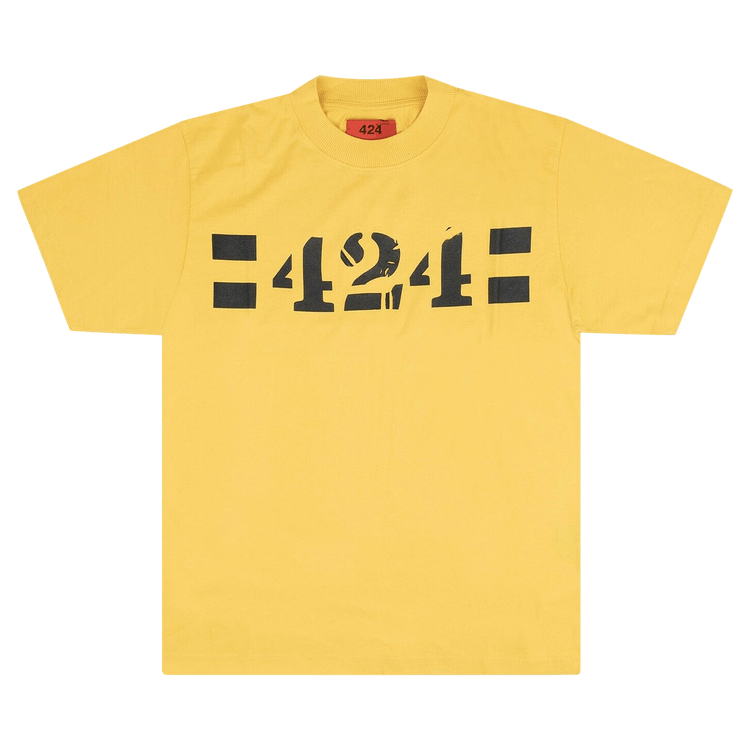 424 Logo Short-Sleeve T-Shirt "Yellow"