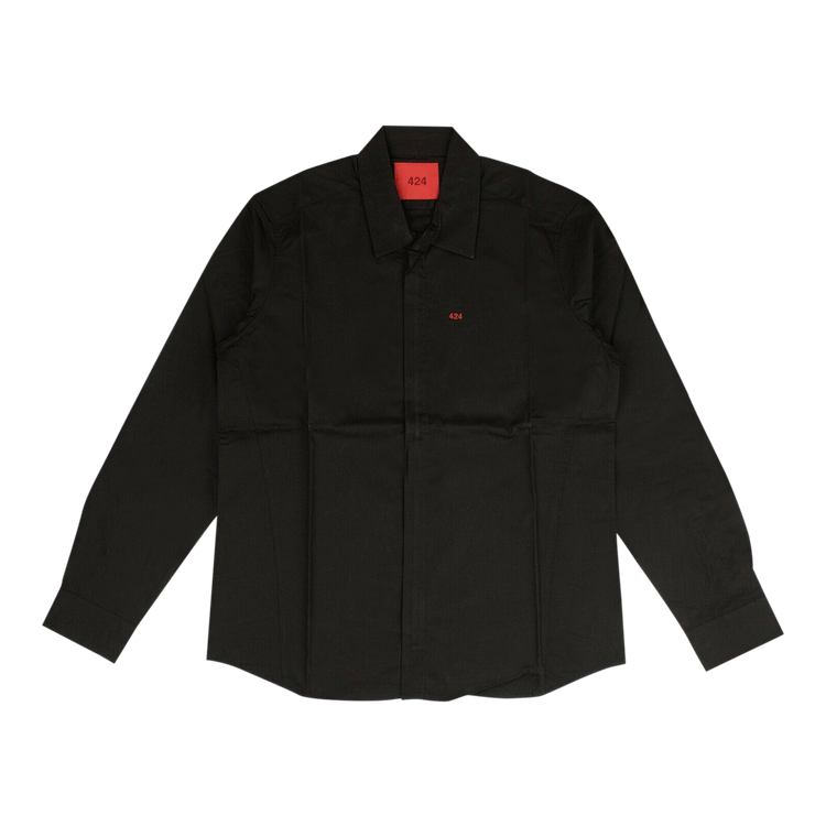 424 Logo Zipper Shirt "Black/Red"