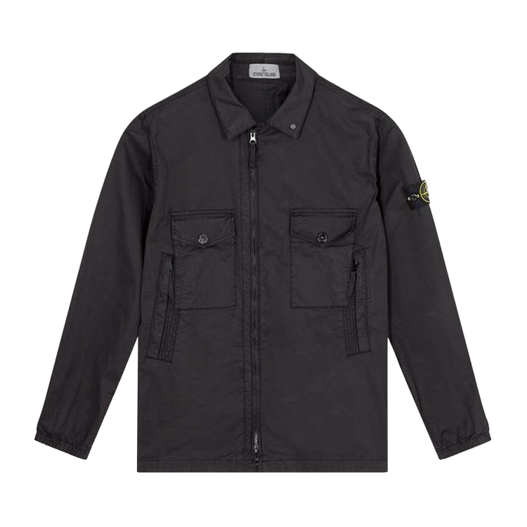 Stone Island Cotton Overshirt "Black"